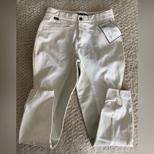 New W/ Tags Arista Whute Full Seat Breeches